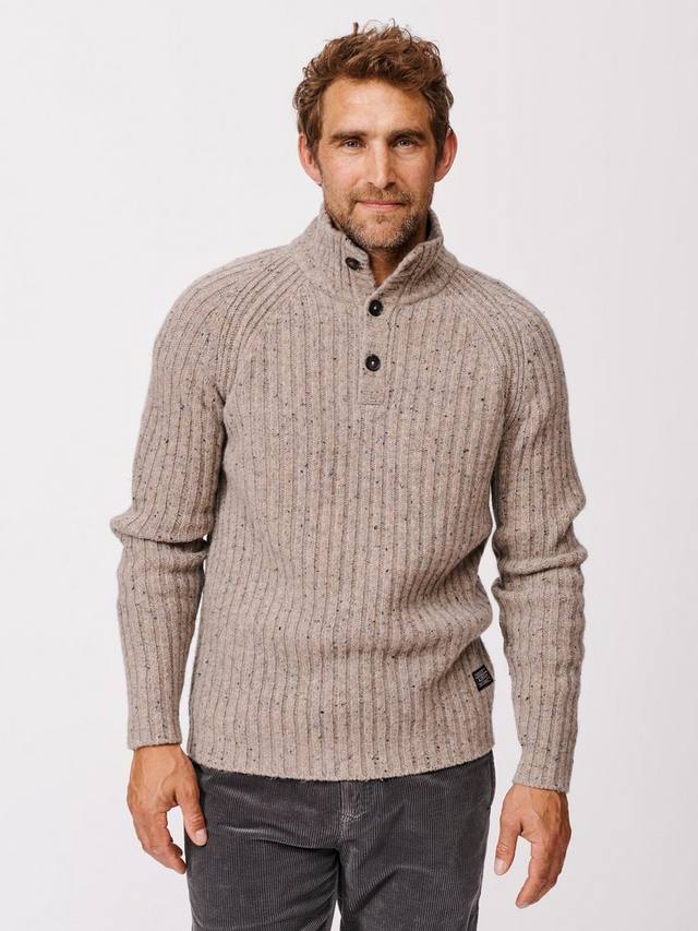 

Фарнхем свитер с высоким воротником в стиле рыболова из шерстяной смеси Aubin