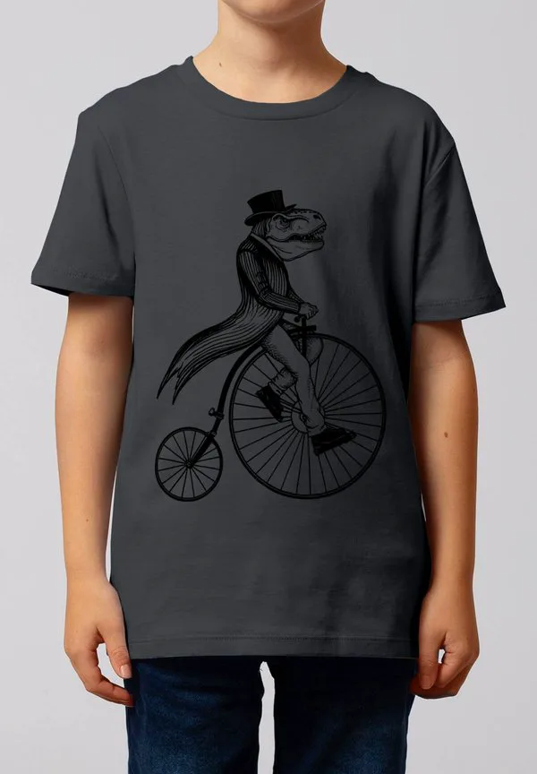 Футболка с принтом rex auf fahrrad Watapparel, Anthracite