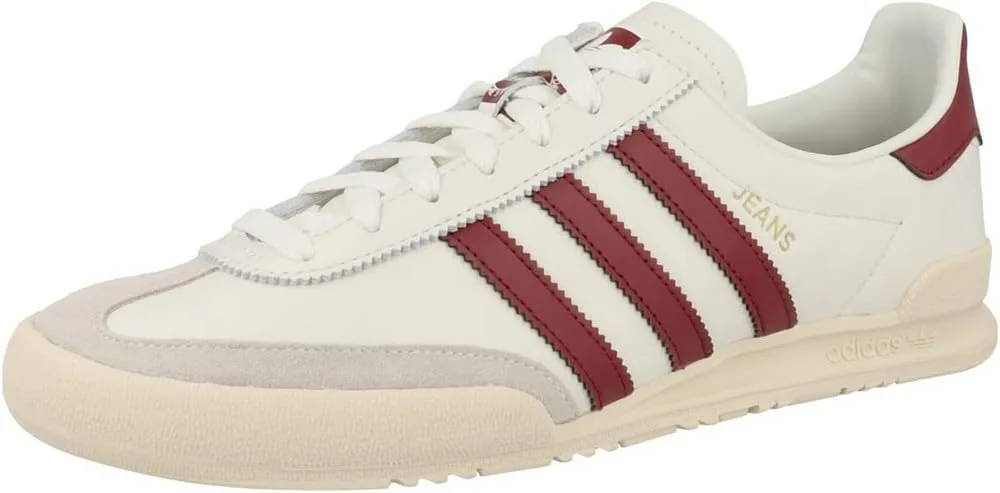 Детские спортивные кроссовки Adidas в виде джинсов, белый — фото 4