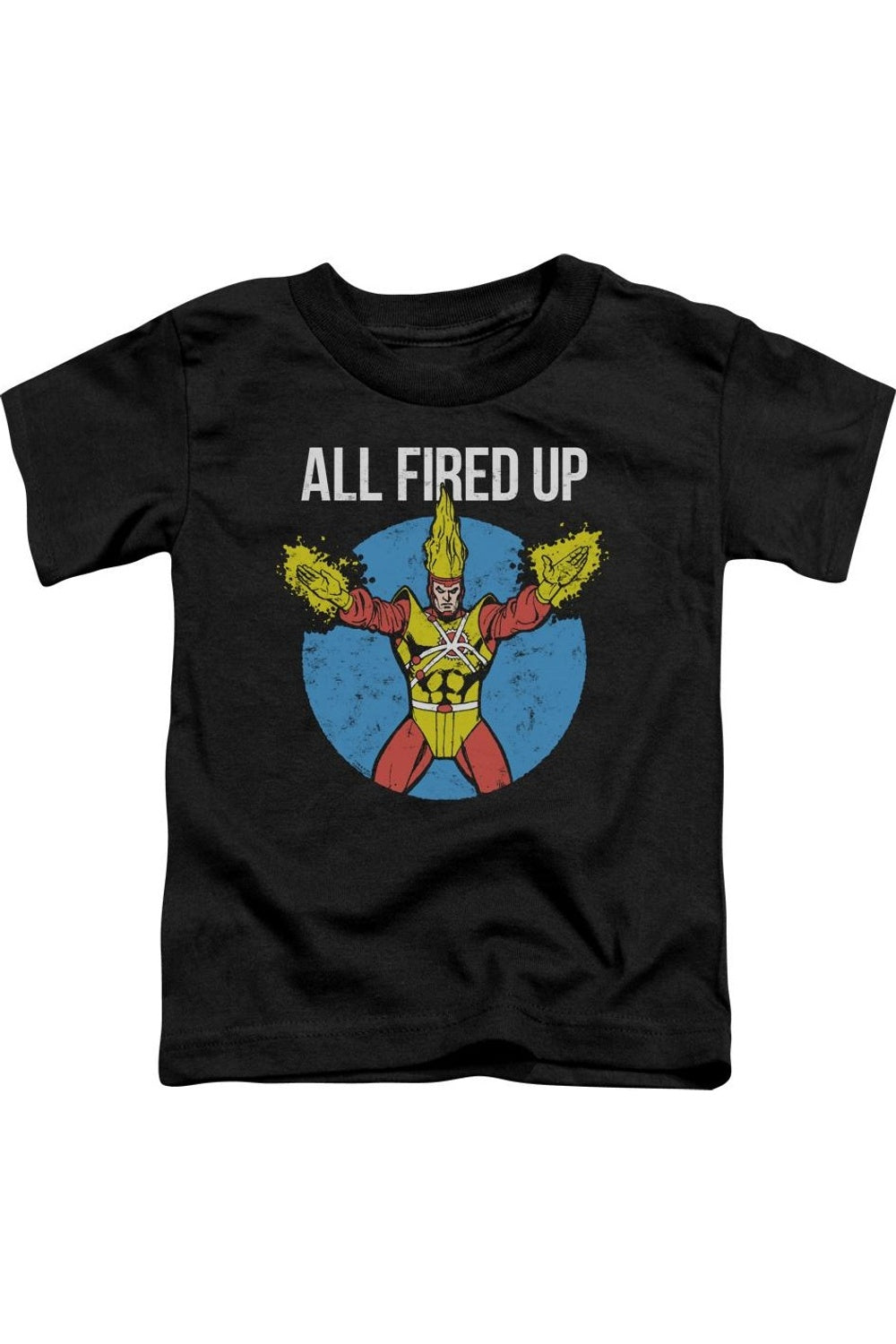 

Футболка с коротким рукавом для малышей "Лига справедливости Америки: Огненные бури" Gildan, черный