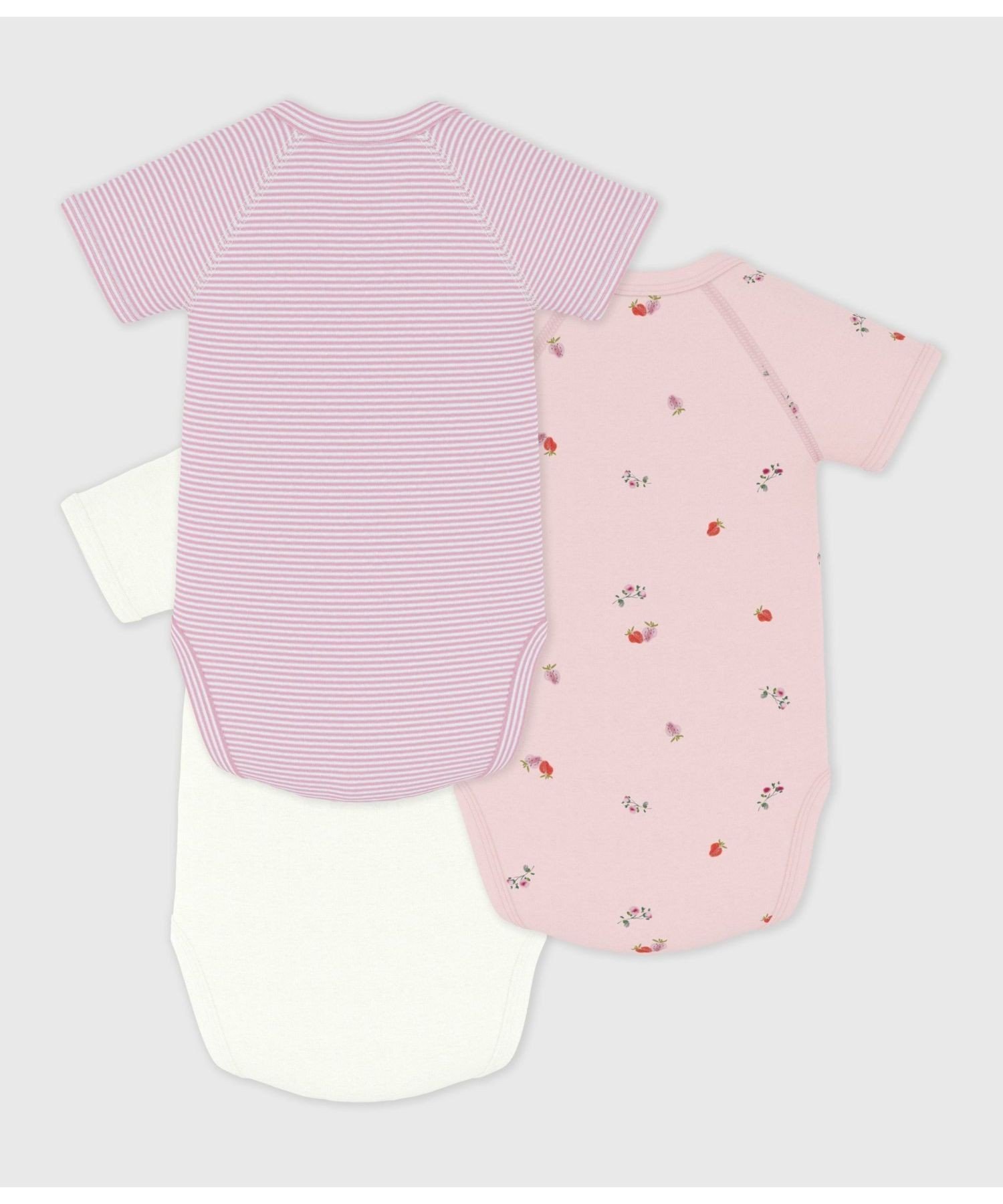 Комплект из 3 боди с короткими рукавами и принтом PETIT BATEAU, Multicolor 1 — фото 2