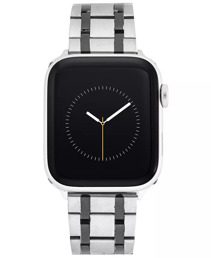 

Мужской браслет для Apple Watch 42 мм, 44 мм, 45 мм, Ultra и Ultra2 из нержавеющей стали в серебристом и темно-сером цветах Vince Camuto