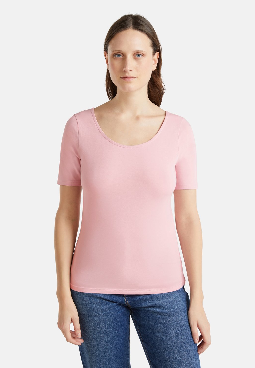 

Базовая футболка SLIM FIT REVERSIBLE United Colors of Benetton, фуксия