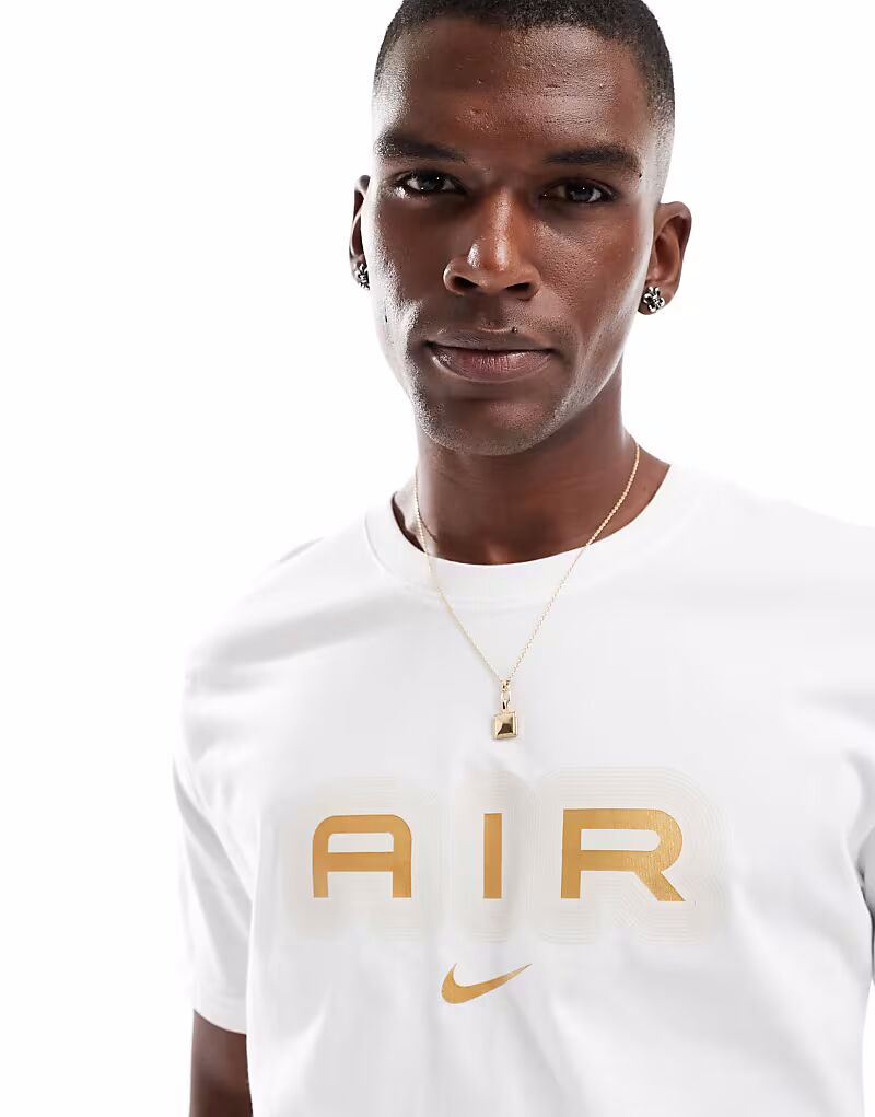 

Футболка с графическим принтом Nike Air белого цвета