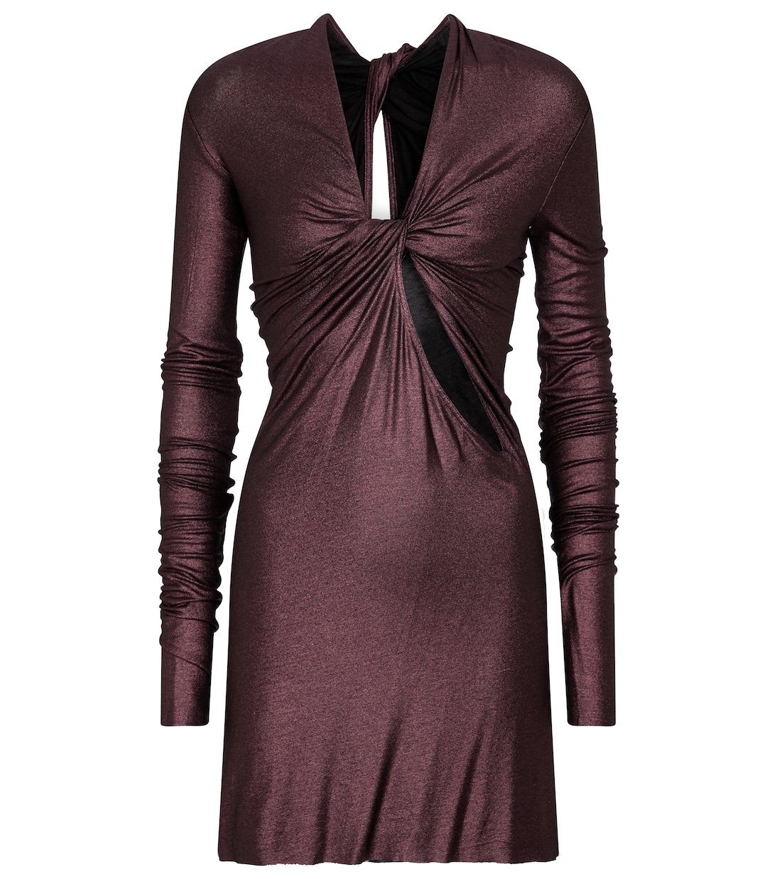 

Мини-платье из эластичного джерси Rick Owens, Amethyst