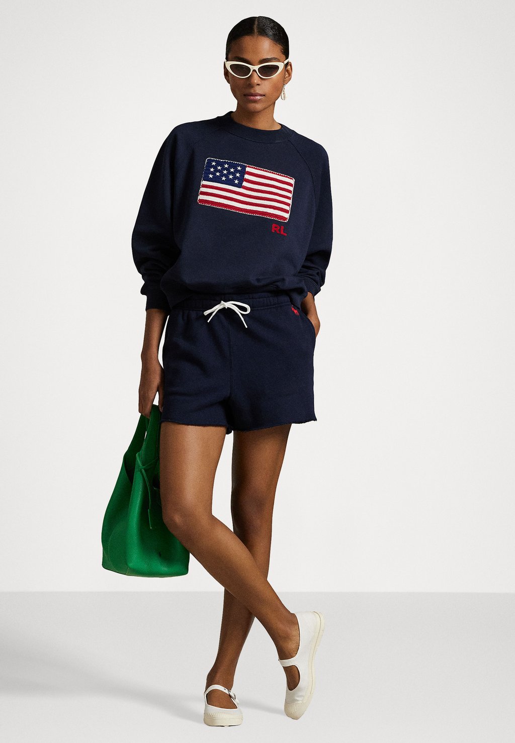 Шорты LIGHTWEIGHT FLEECE DRAWSTRING SHORT - Tracksuit bottoms Polo Ralph Lauren, темно-синий — фото 2