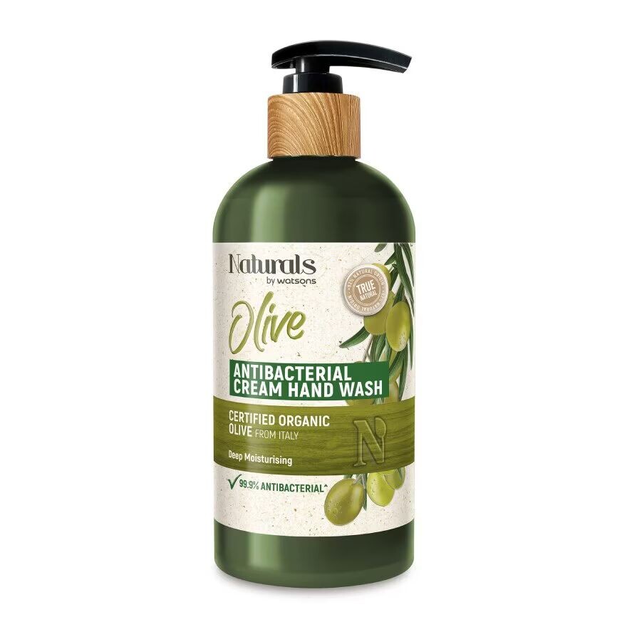

Naturals by Watsons Naturals By Watsons True Natural Olive Антибактериальный крем для мытья рук 400 мл, White