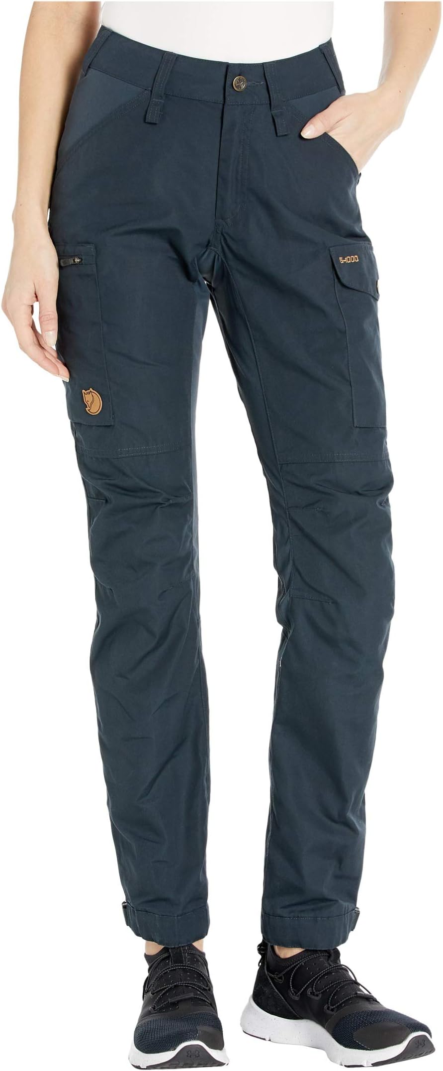 

Брюки Fjällräven Kaipak Trousers Curved, цвет Dark Navy