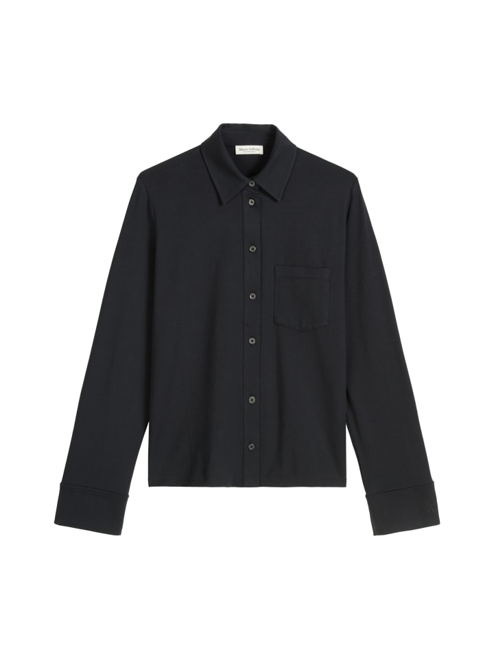 

Marc O'Polo Обычная трикотажная блузка глубокого темно-синего цвета