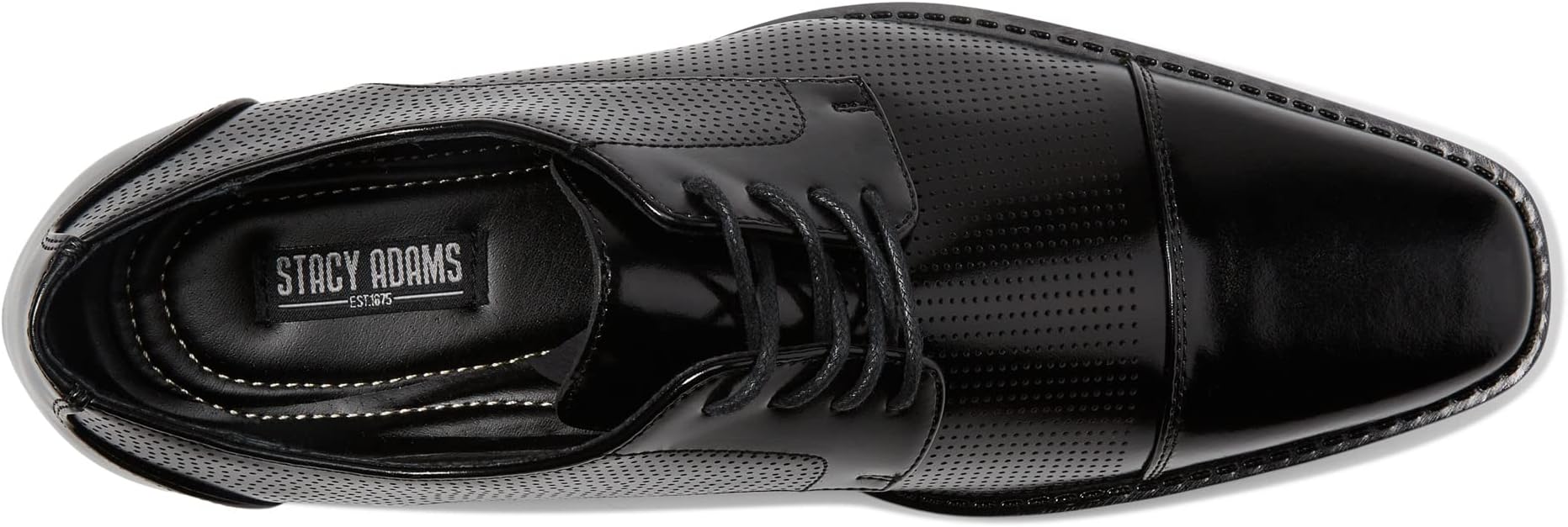 Оксфорды Stacy Adams Kepler Cap Toe Oxford, черный — фото 2