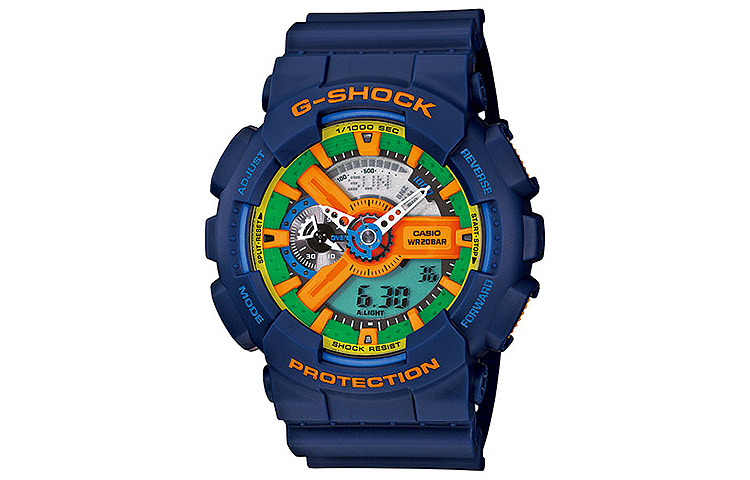 

CASIO Часы Men Liquid Crystal/Analog Dual Display Series Green Watch GA-110FC-2A