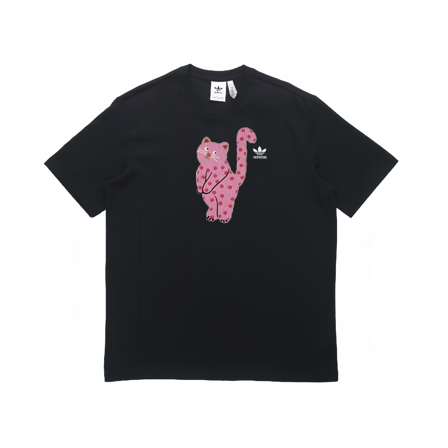 

Футболка с трилистником унисекс, черная Adidas Originals, черный