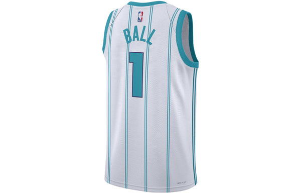 Майка Air Jordan Dri-FIT NBA Charlotte Hornets Lamelo Ball Association Edition 2022/23 Swingman Jersey, белый — фото 2