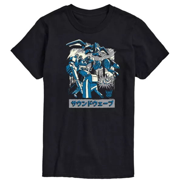 

Мужская футболка с принтом Soundwave из Transformers Licensed Character, черный