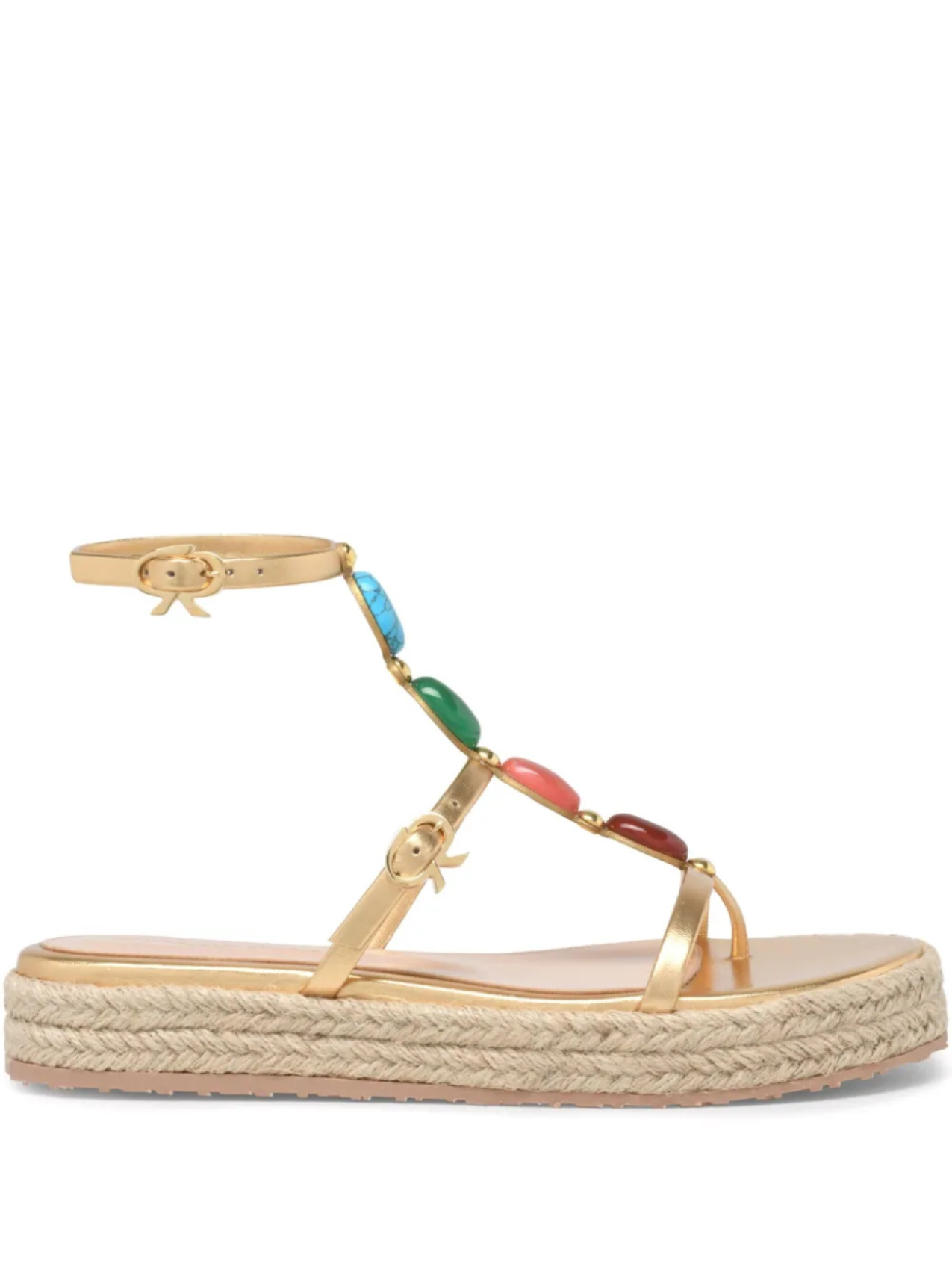 Gianvito Rossi сандалии Shanti Beach, золотой