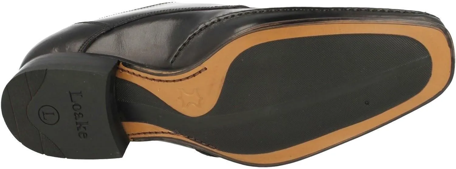 Мужские кожаные ботинки Loake Hurst на шнуровке, черный — фото 4