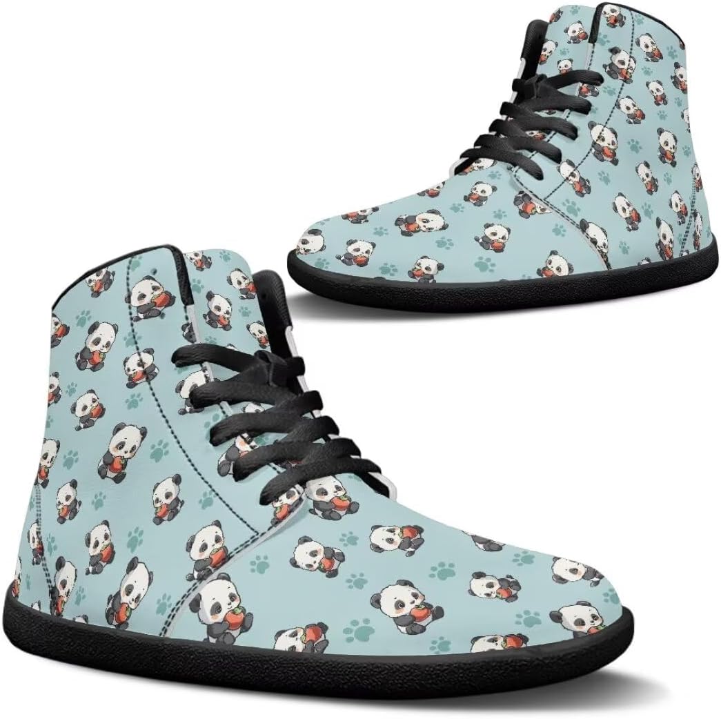 

Кроссовки для мужчин, обувь с нулевым перепадом для мужчин, обувь для пальцев, противоскользящие высокие кроссовки с нулевым перепадом подошвы для походов Getelinseng, Cute Panda