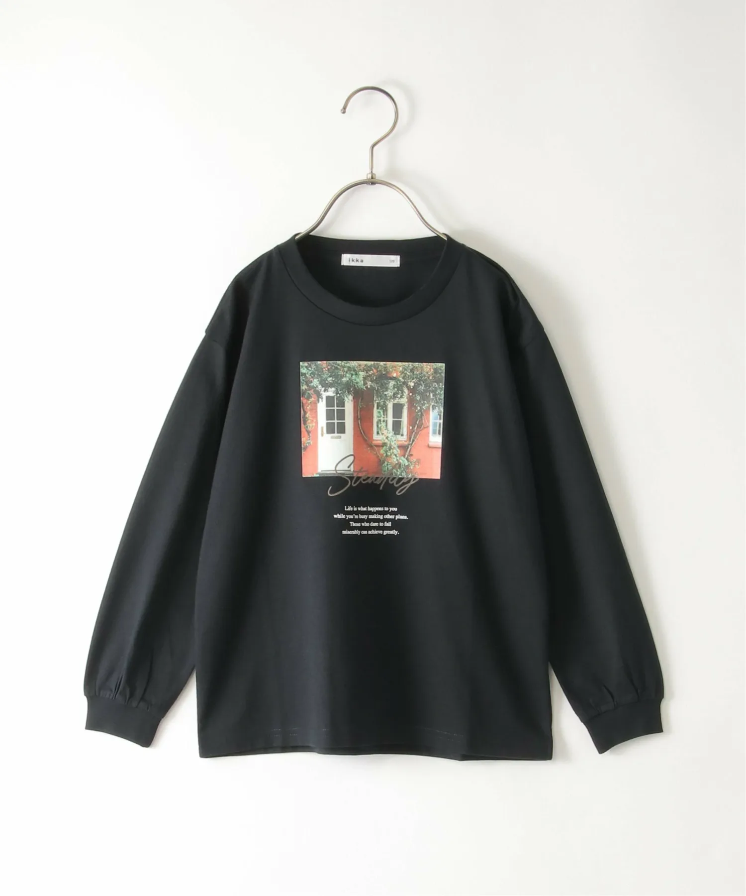 Длинная футболка с фотопринтом (120-160 см) Ikka, off white — фото 3