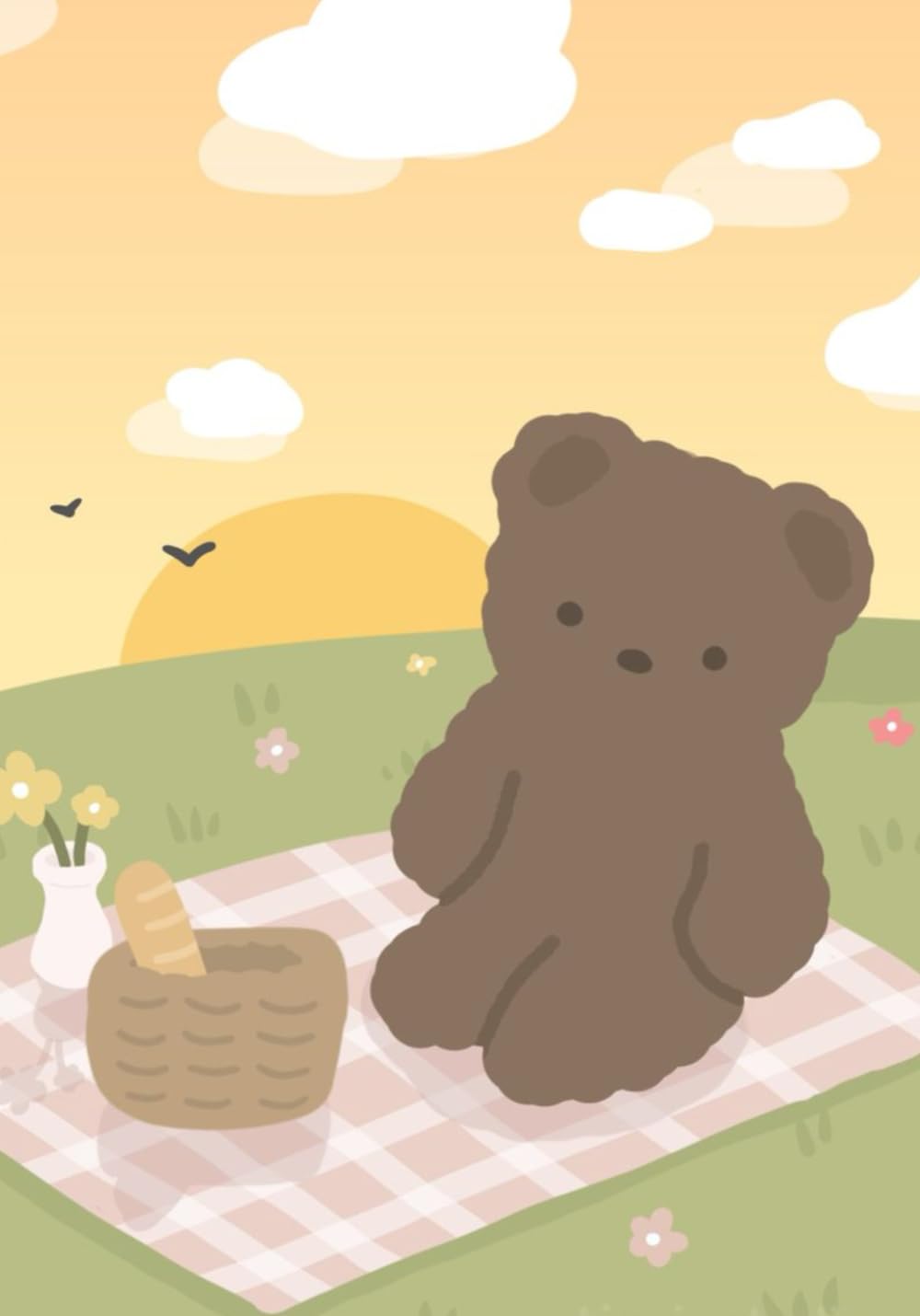 

Kawaii Bear Notebook - Cute Teddy Bear Picnic Journal, Aesthetic Pastel Diary, Cute School Notebook, Soft Cartoon Bear Writing Journal. 7 x 10" notebook. 200 Lined pages (Independently published)