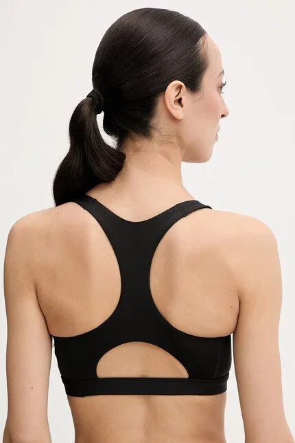 Спортивный бюстгальтер средней поддержки Optime Essentials Adidas Performance, черный — фото 3