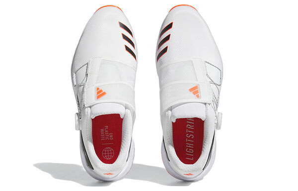 Кроссовки Adidas ZG23 BOA Golf Shoes 'Cloud White Black Semi Solar Red', белый — фото 3