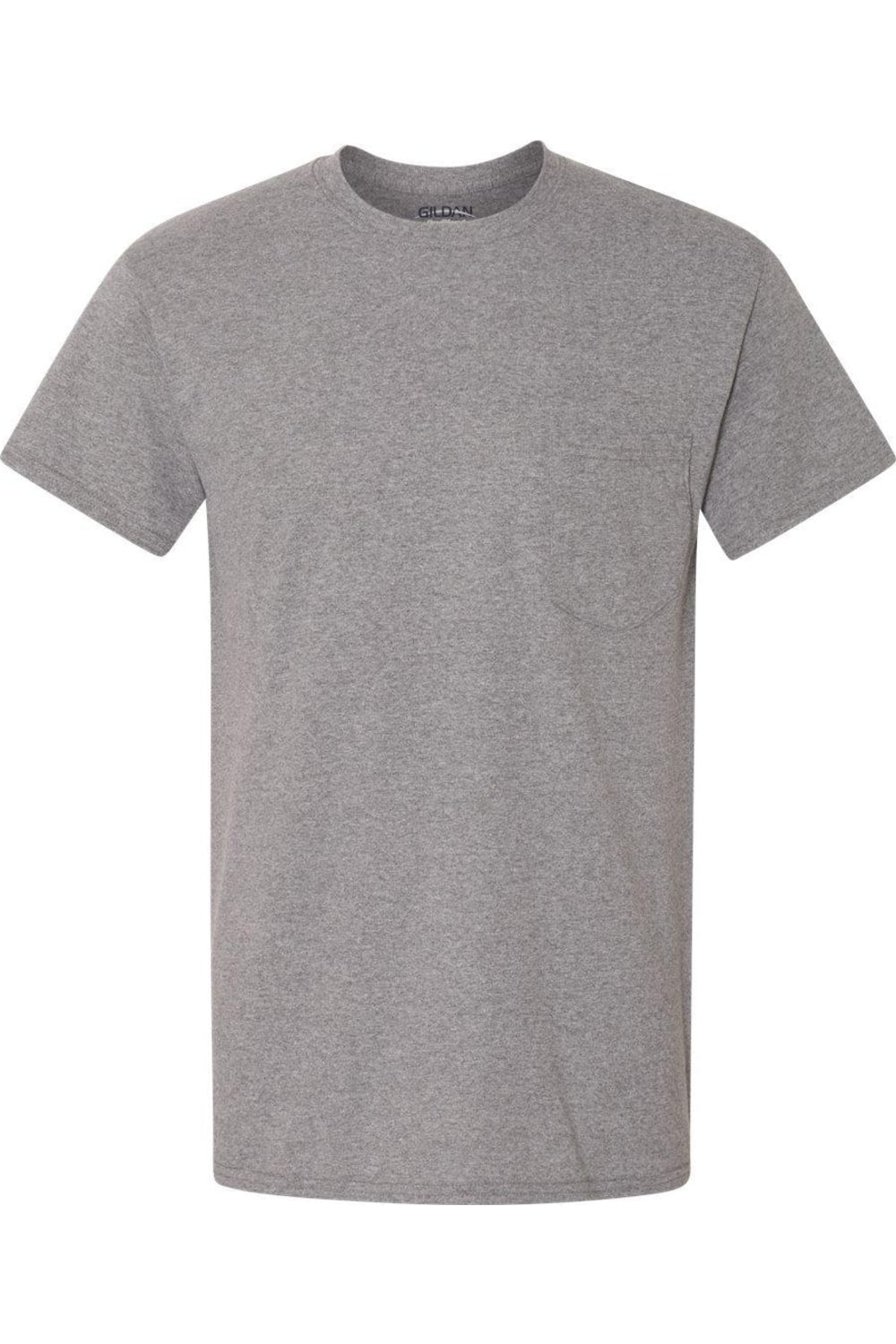 

Футболка Gildan из плотного хлопка с карманом, цвет graphite heather