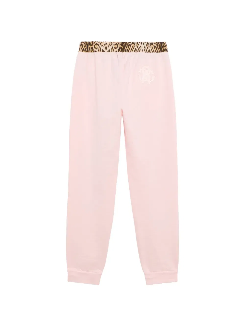 Спортивные брюки с поясом с леопардовым принтом Roberto Cavalli Junior, розовый — фото 2