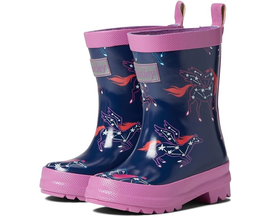 

Ботинки Hatley Pegasus Constellations Shiny Rain Boots, синий