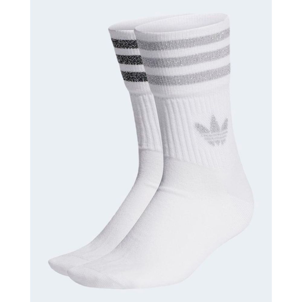 

Белый хлопковый носок Adidas