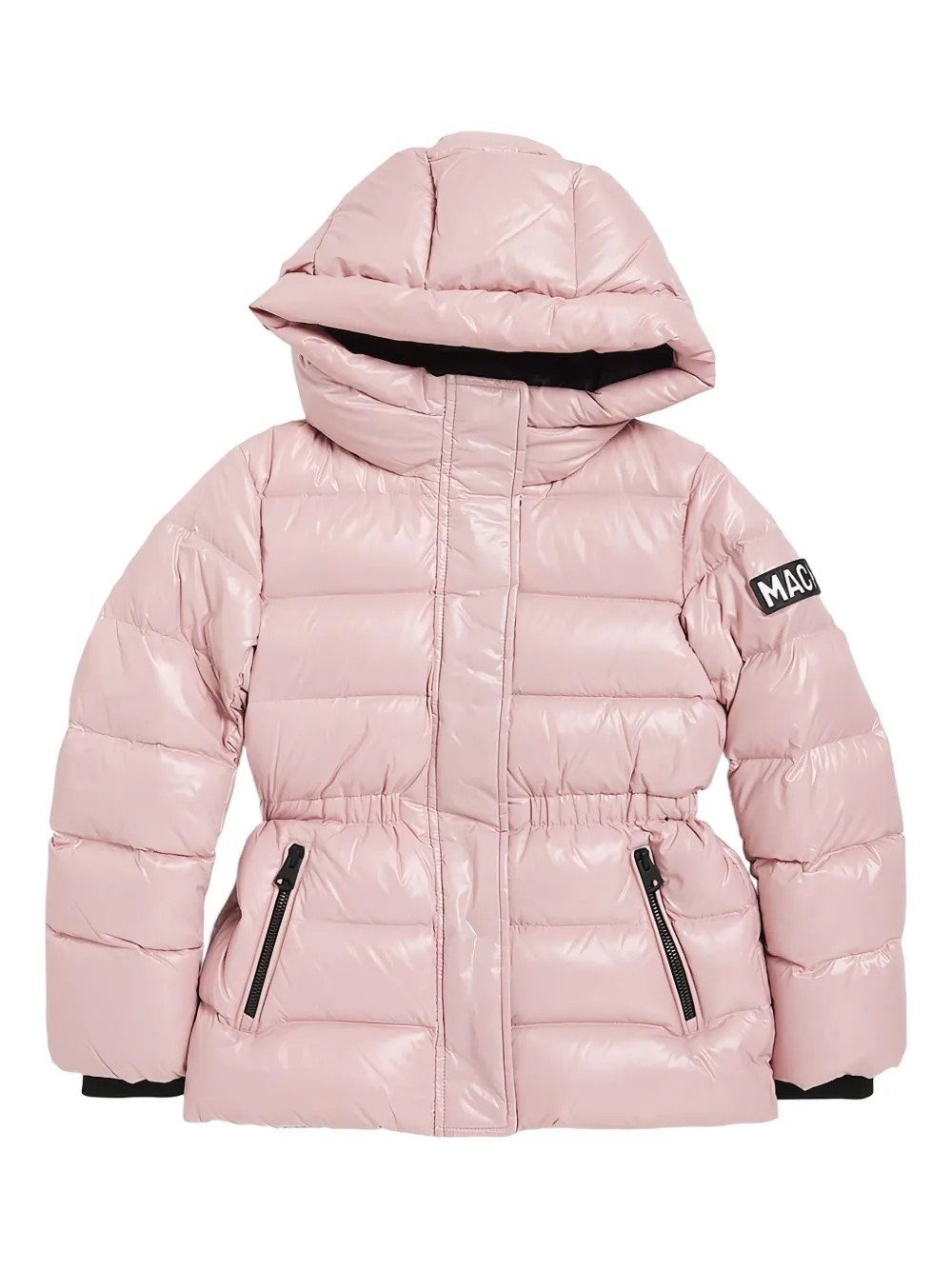 

Пуховик с капюшоном MACKAGE KIDS, розовый