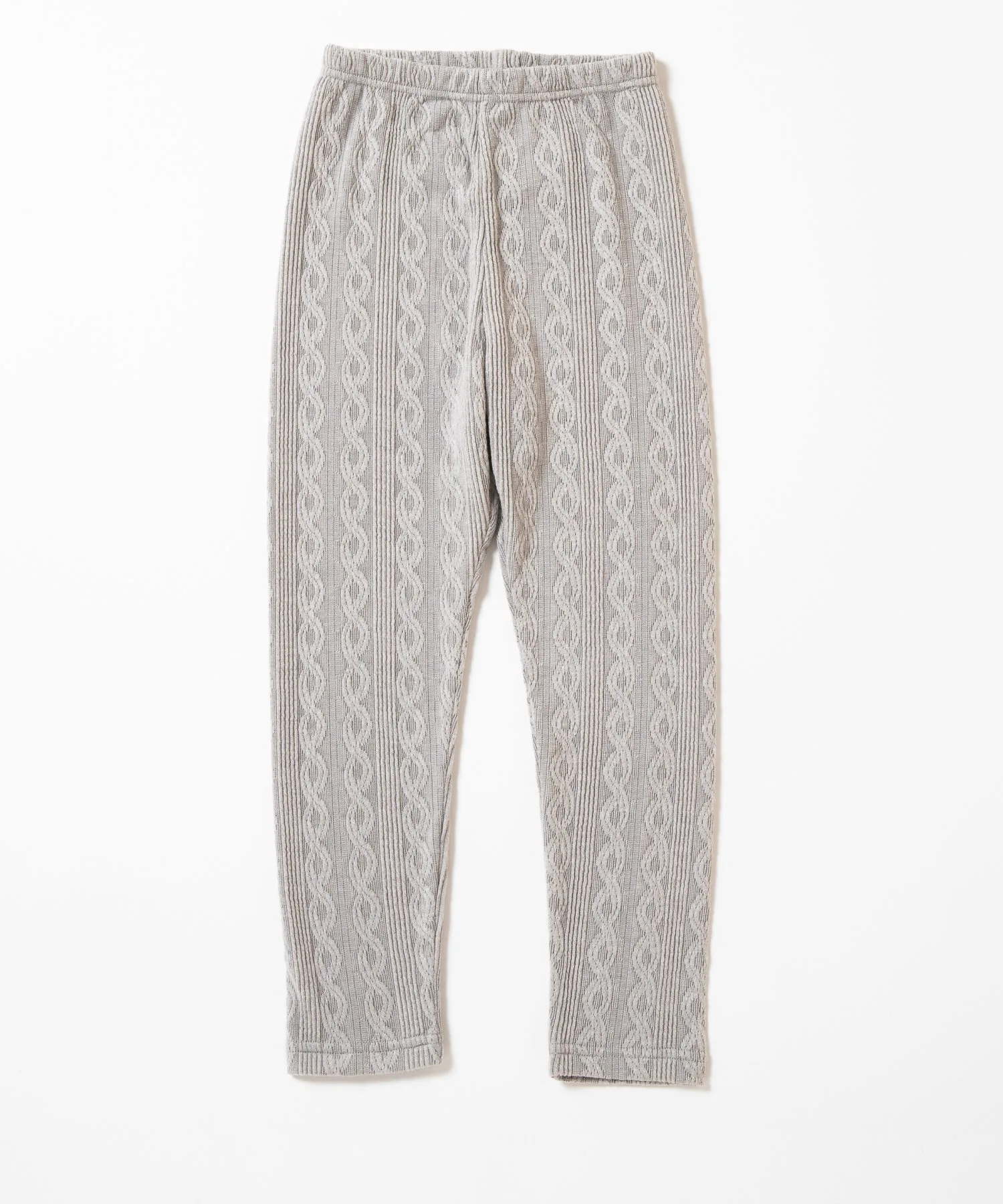 Вязаные жаккардовые леггинсы Ever Closet, Light gray — фото 3