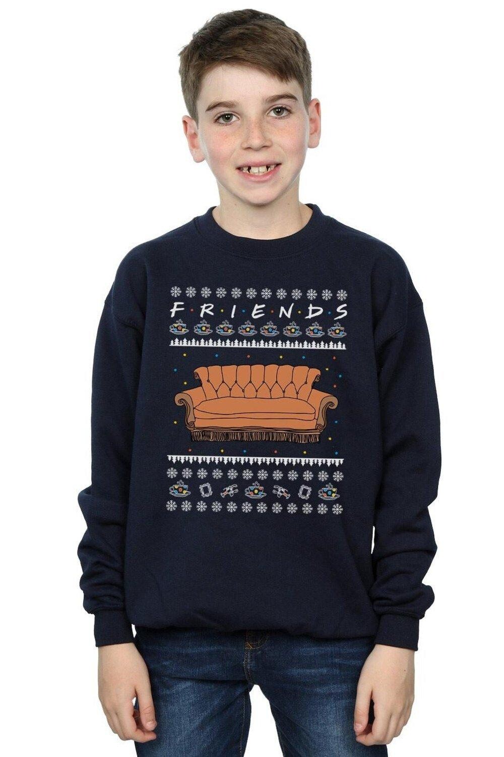 

Толстовка Fair Isle Couch Friends, темно-синий