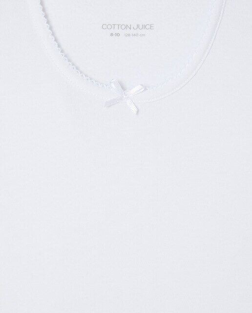 Комплект из 2 плюшевых термофутболок с короткими рукавами Cotton Juice, белый — фото 2