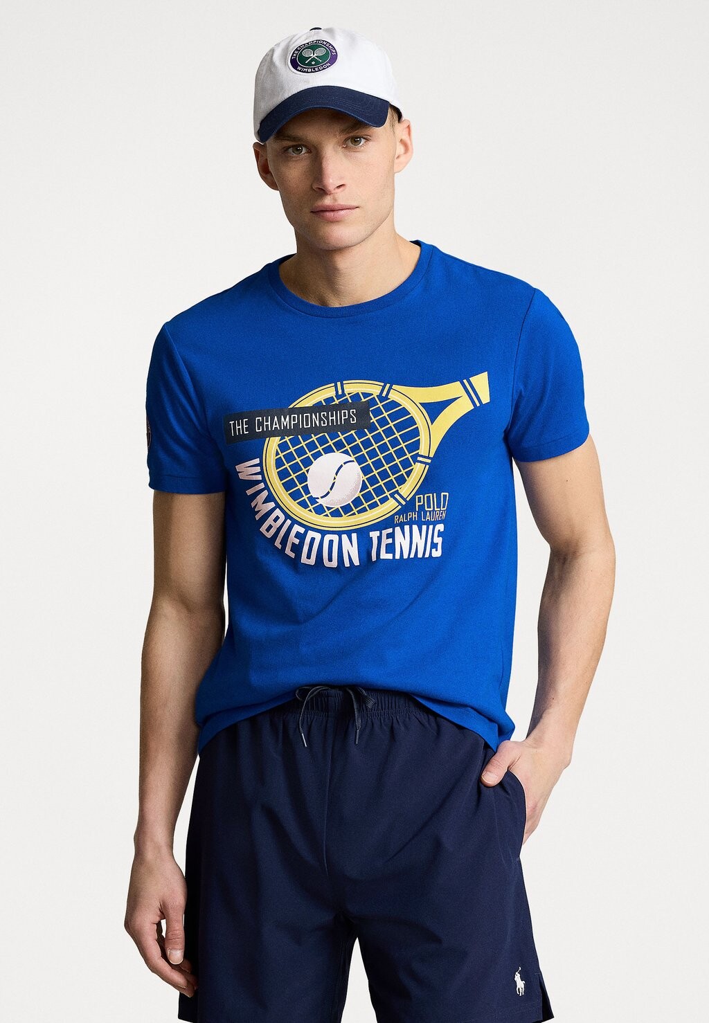 

Футболки с принтом TEE SHORT SLEEVE Ralph Lauren, синий