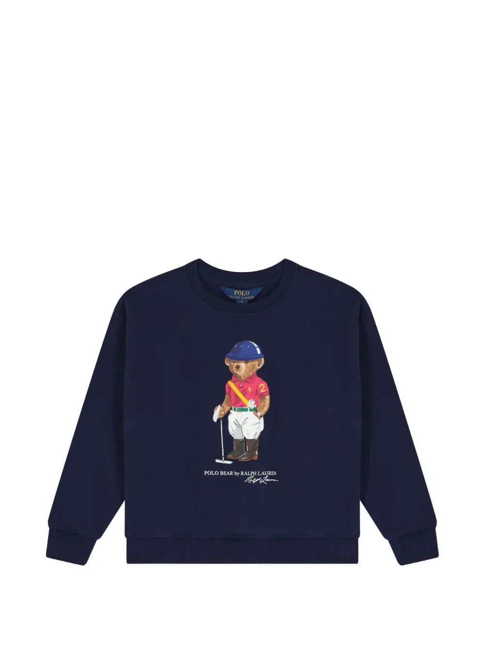 Толстовка с изображением медведя Polo Ralph Lauren Kids, синий