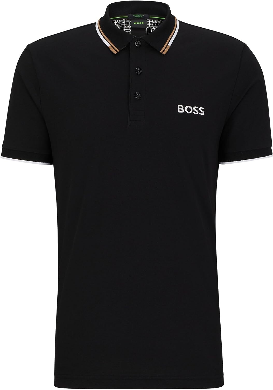 

Мужская футболка-поло HUGO BOSS Paddy Pro с короткими рукавами, черный