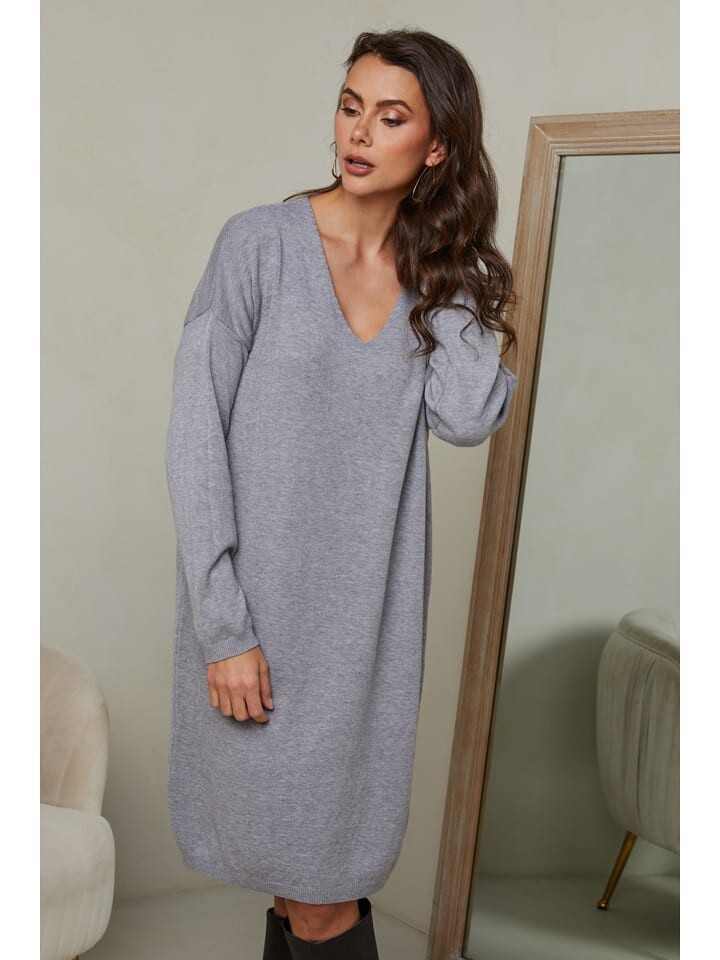 

Платье до колена Joséfine Strickkleid Ibrany, серый