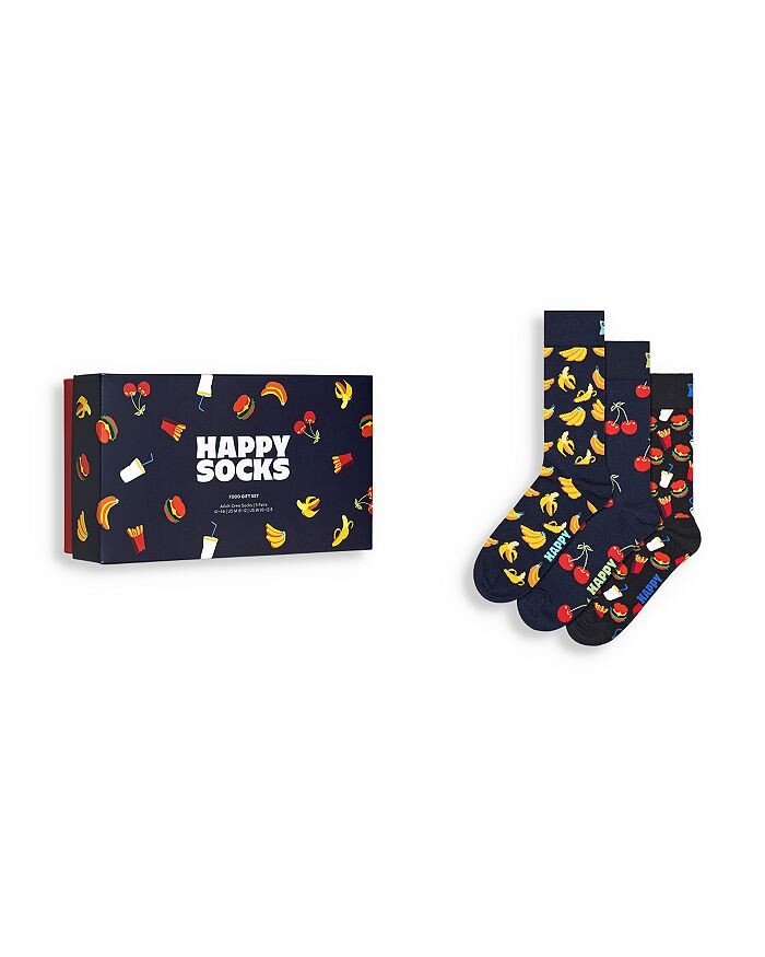 

Подарочный набор носков Happy Socks Food Crew, 3 шт, мультиколор