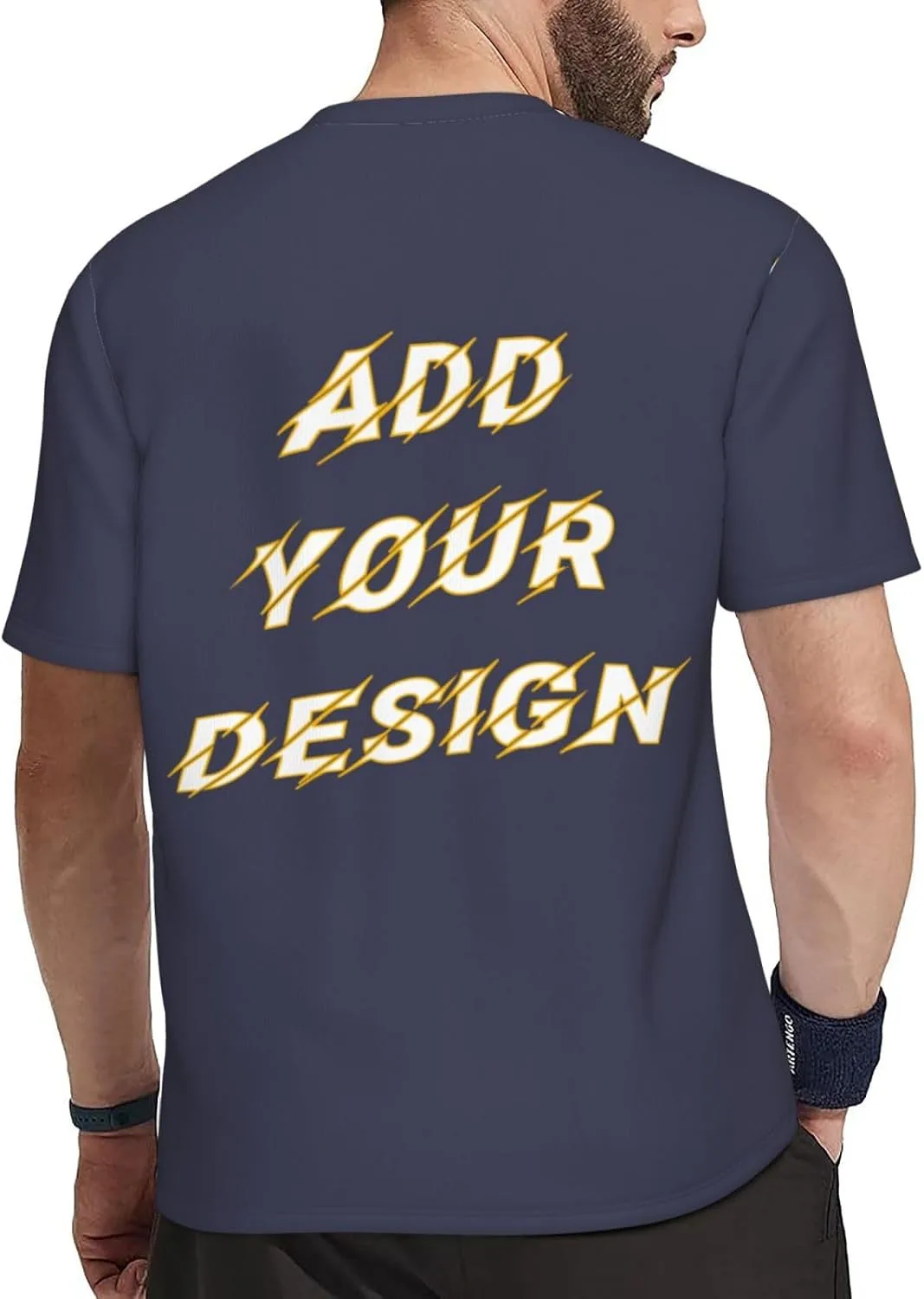 Футболка мужская Custom T Shirts с принтом на 4 сторонах — фото 4