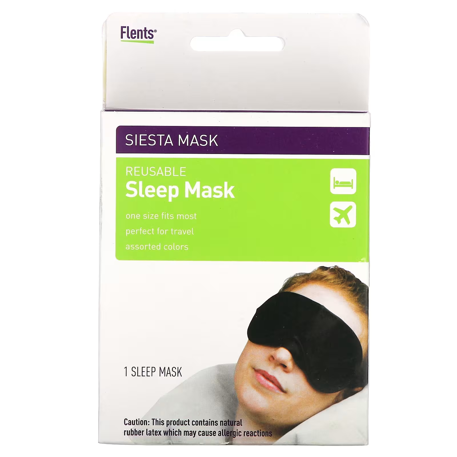 

Многоразовая маска для сна Flents Siesta Mask