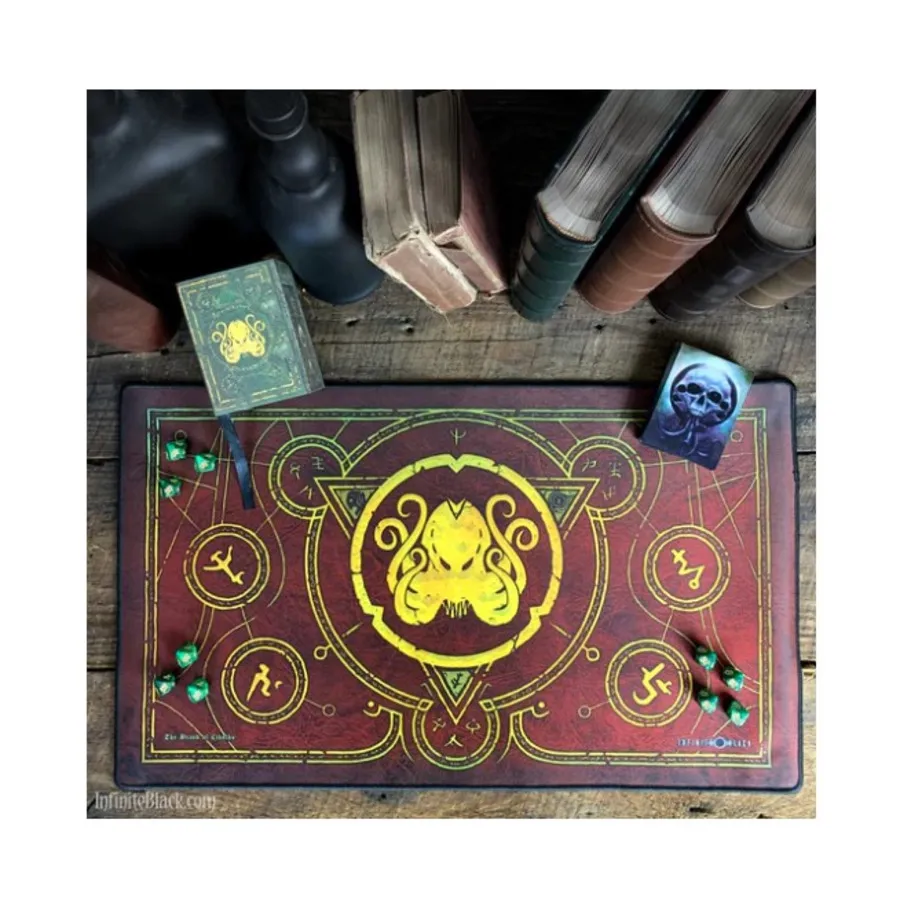 

Игровой коврик марки Ктулху — Eldritch Red, Playmats (Infinite Black)
