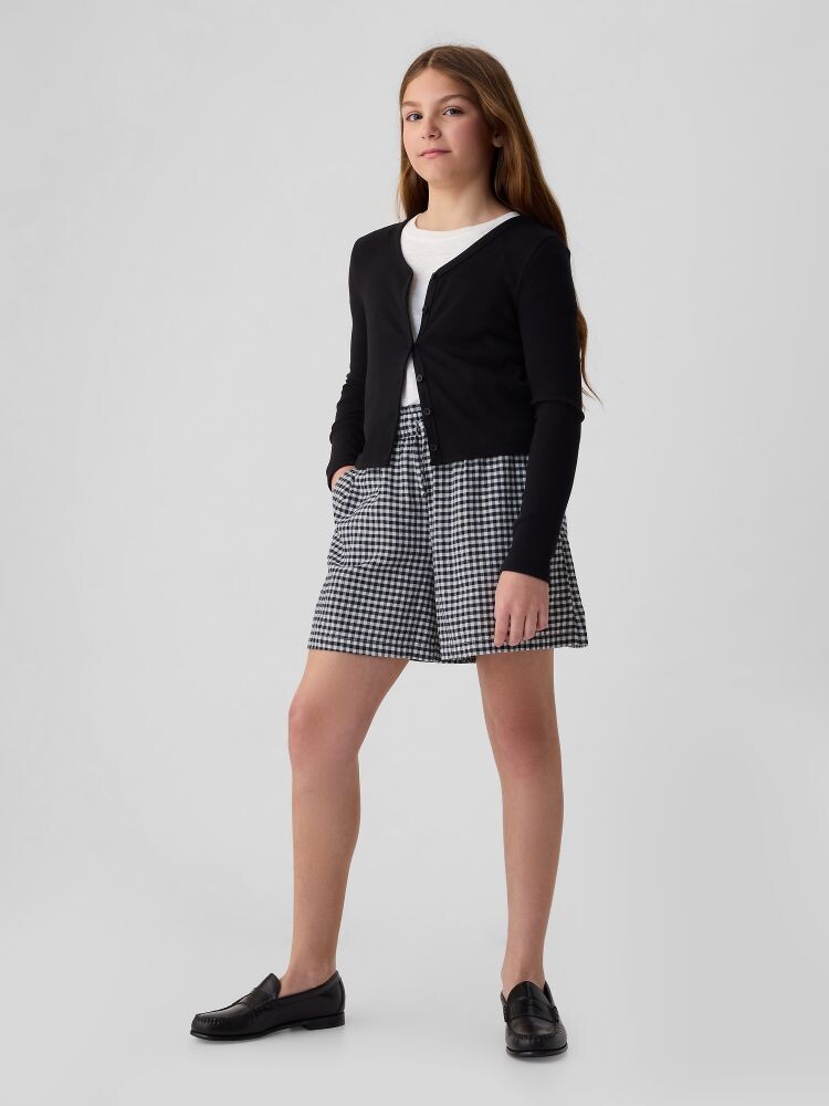 

Детские льняные шорты Gap, черный