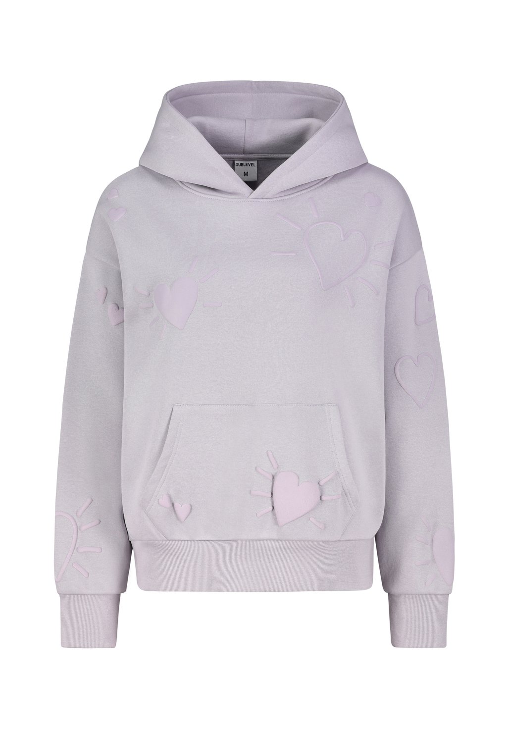 

Толстовка с капюшоном MIT SMILEY-MOTIVEN UND KÄNGURUTASCHE - Sweatshirt Sublevel, сиреневый
