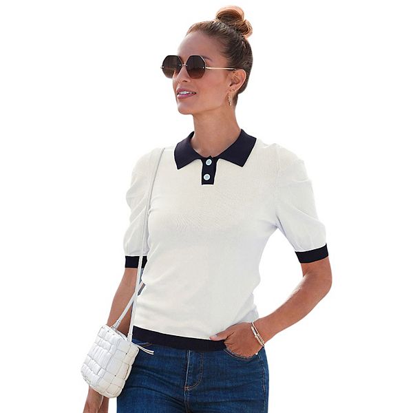 

Женская рубашка с контрастным воротником Lascana