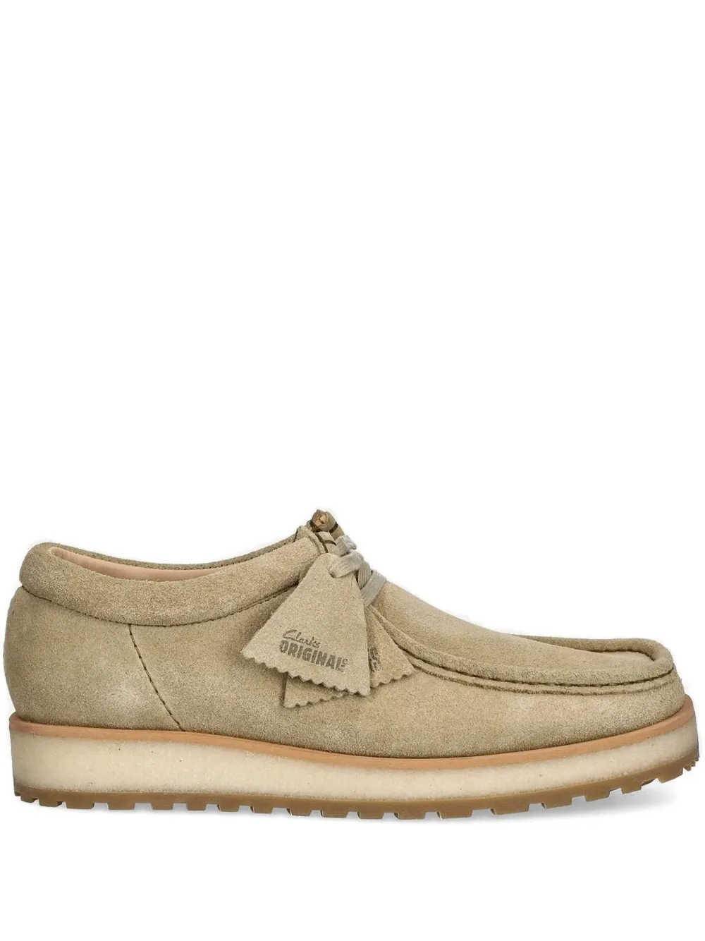 Замшевые туфли на шнуровке Clarks Originals, нейтральный