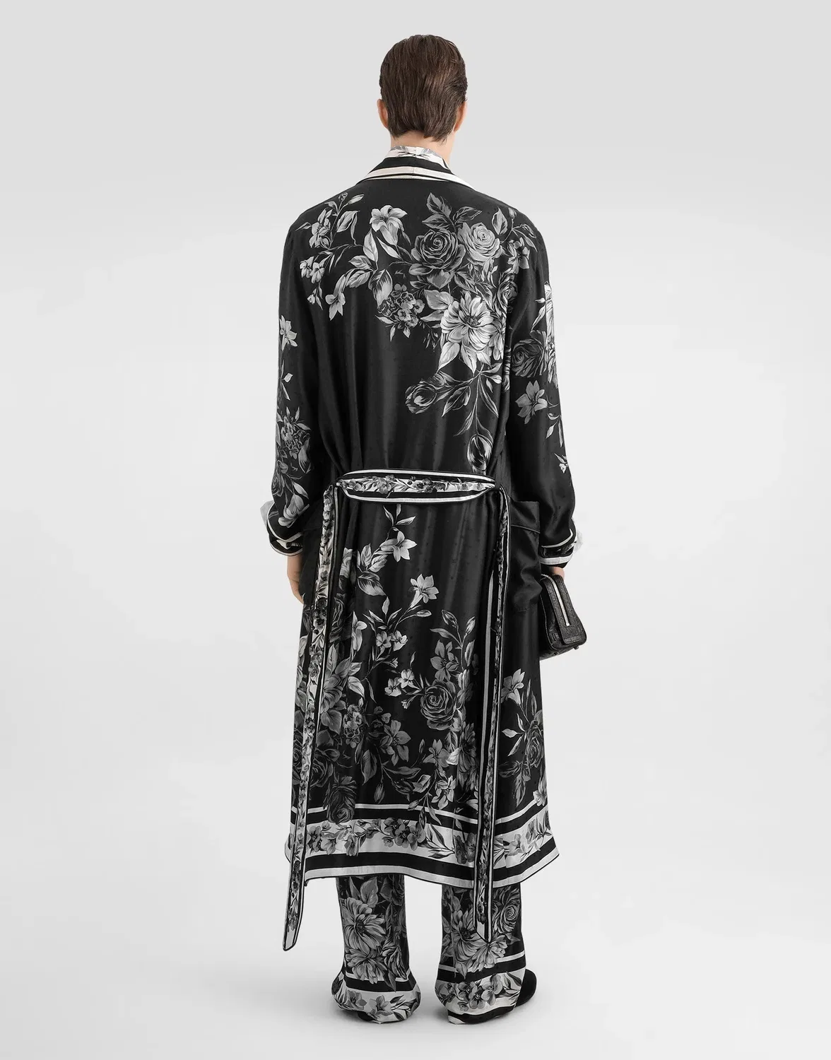 Сорочка из шелкового саржевого твила "Martini" DOLCE & GABBANA, белый — фото 3