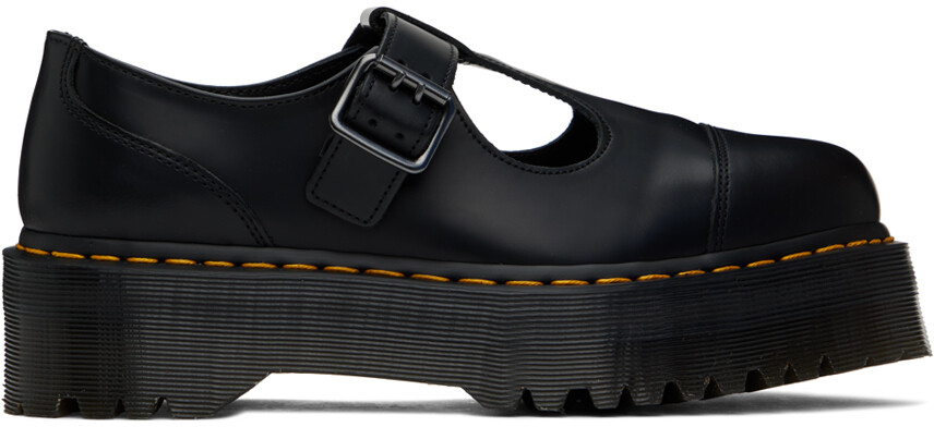 

Черные лоферы из полированной гладкой кожи Bethan Dr. Martens