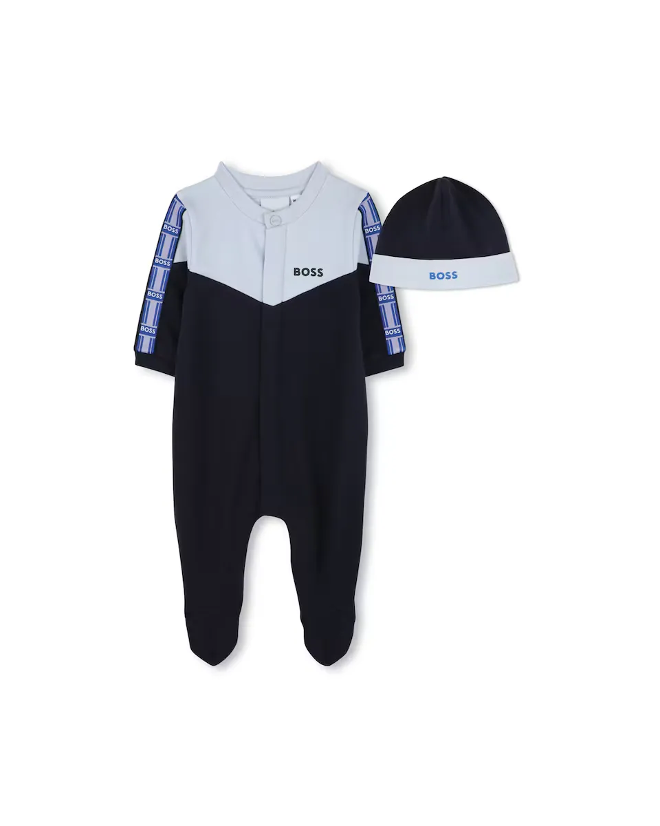 

Черный комплект для мальчиков с длинным рукавом BOSS Kidswear, чёрный