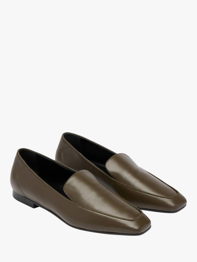 Carden Loafer кожаные ультратонкие лоферы Russell & Bromley, Green — фото 2