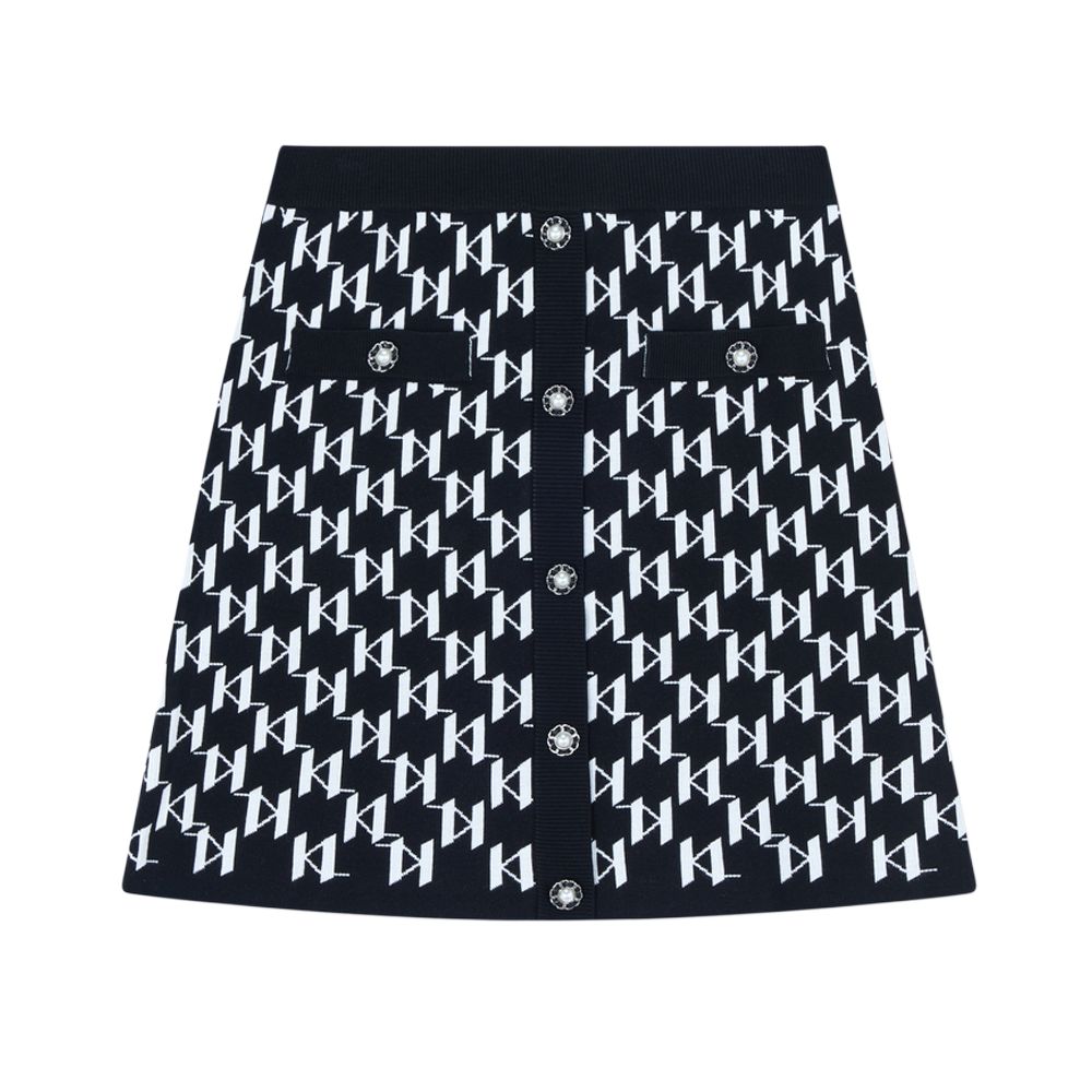 

KARL LAGERFELD / Karl Lagerfeld Jeans Повседневная короткая юбка KARL LAGERFELD черно-белая